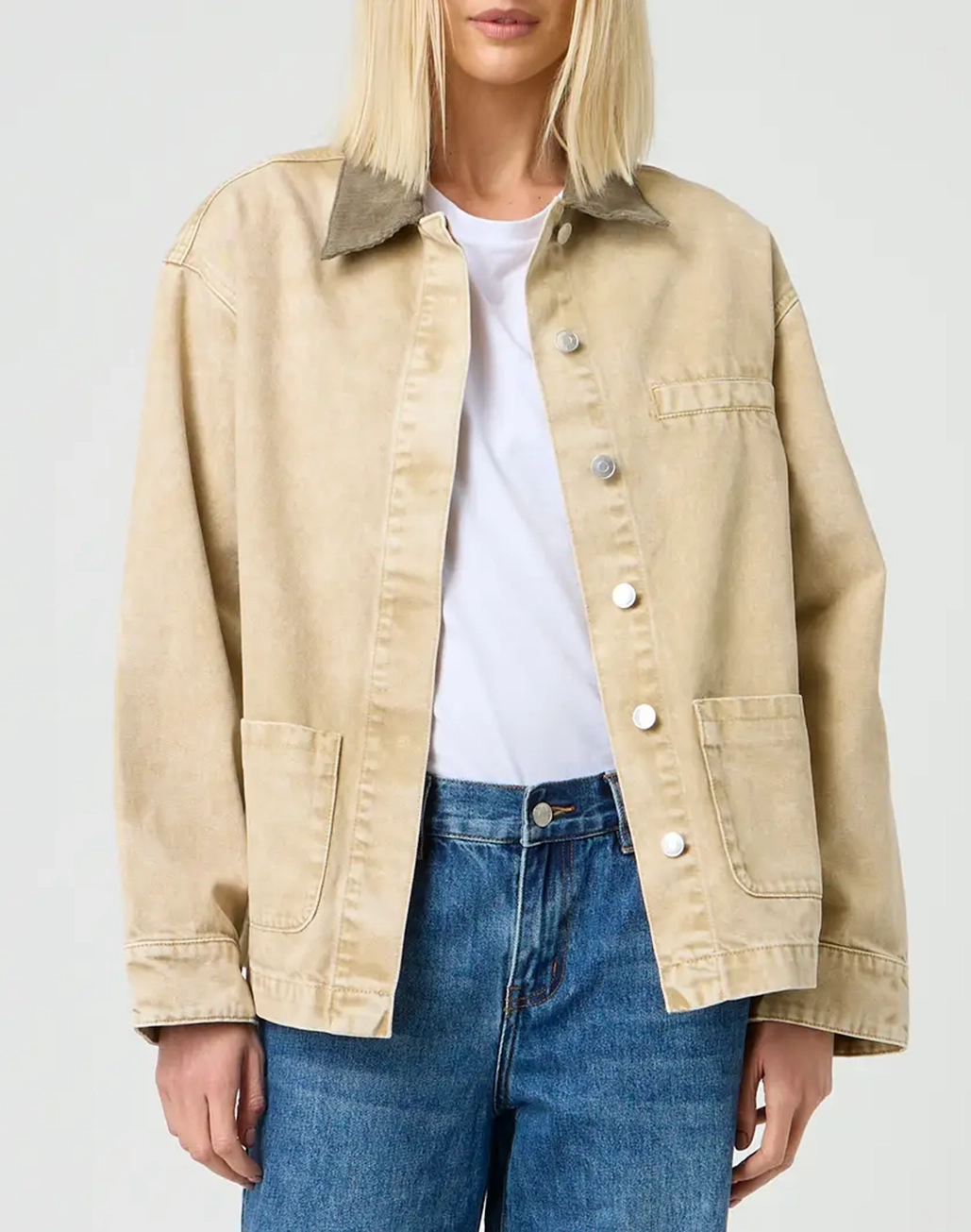 Oversized Button Jacket