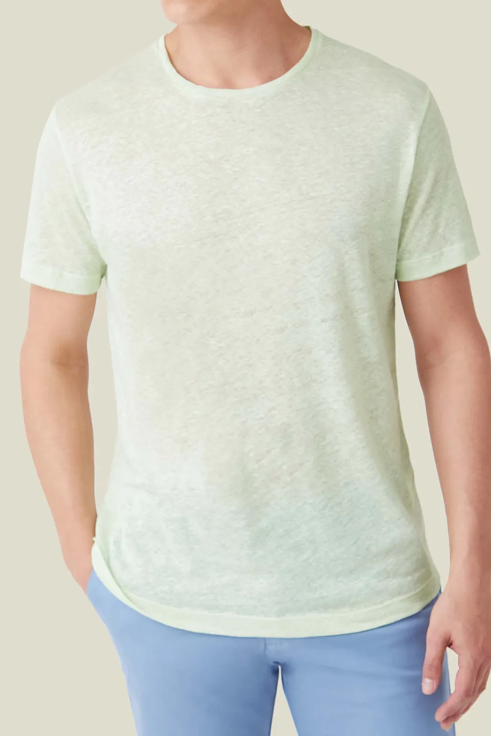 Non-Stretch Linen T-Shirt