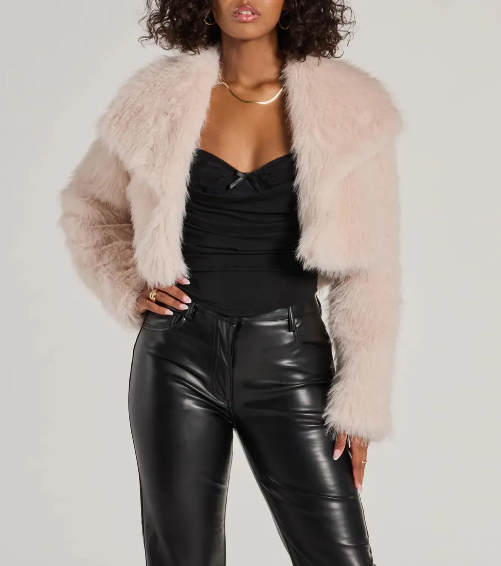 Layer On The Luxe Faux Fur Cropped Jacket