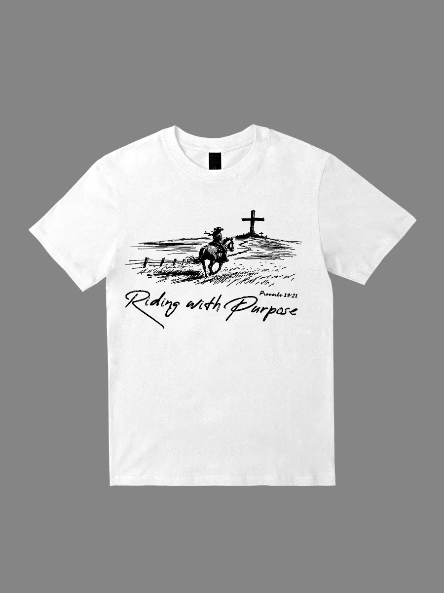 Wild West Cowboy Knight Pattern T-shirt