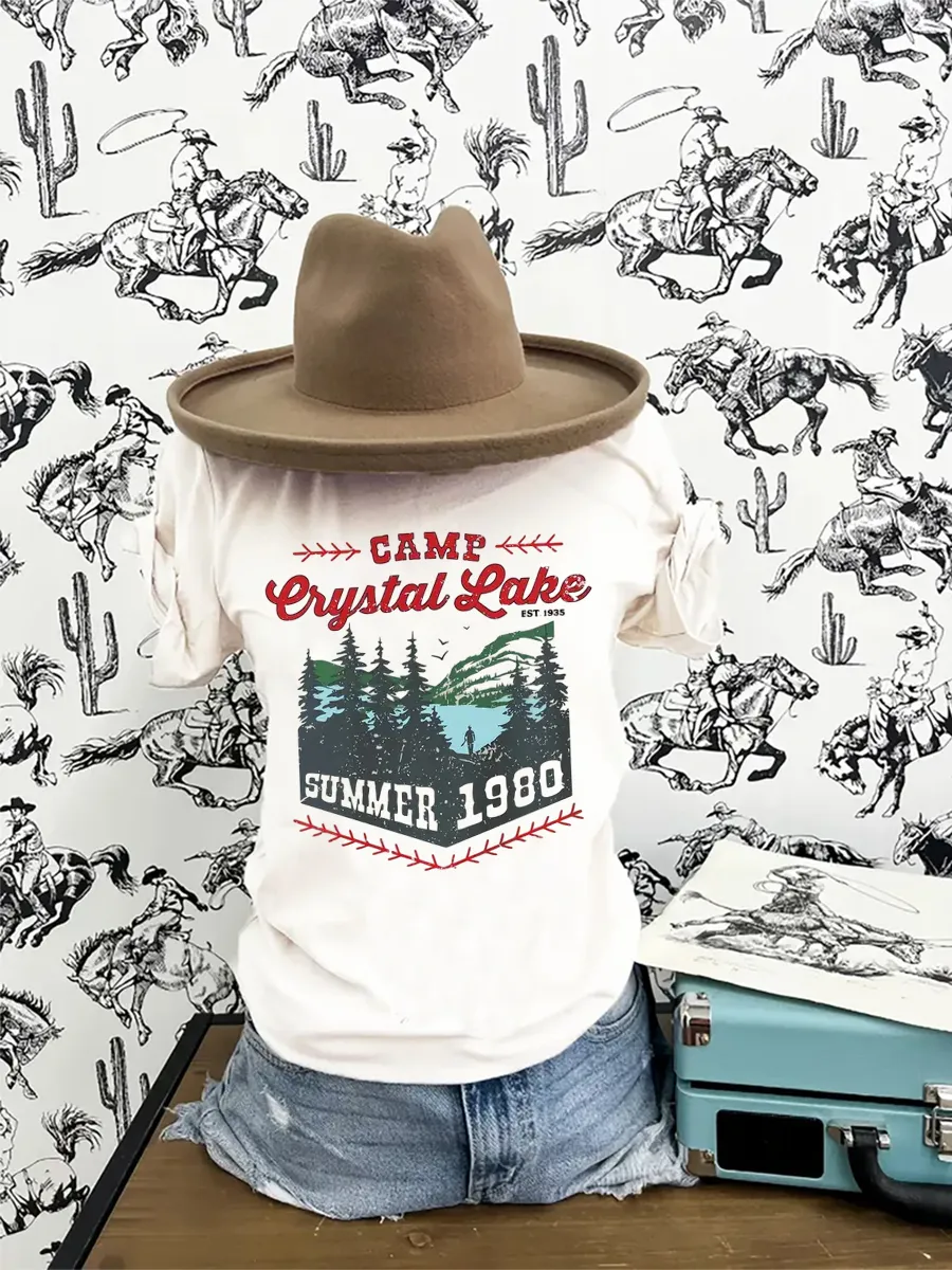 Camp Crystal Lake Crop T-shirt