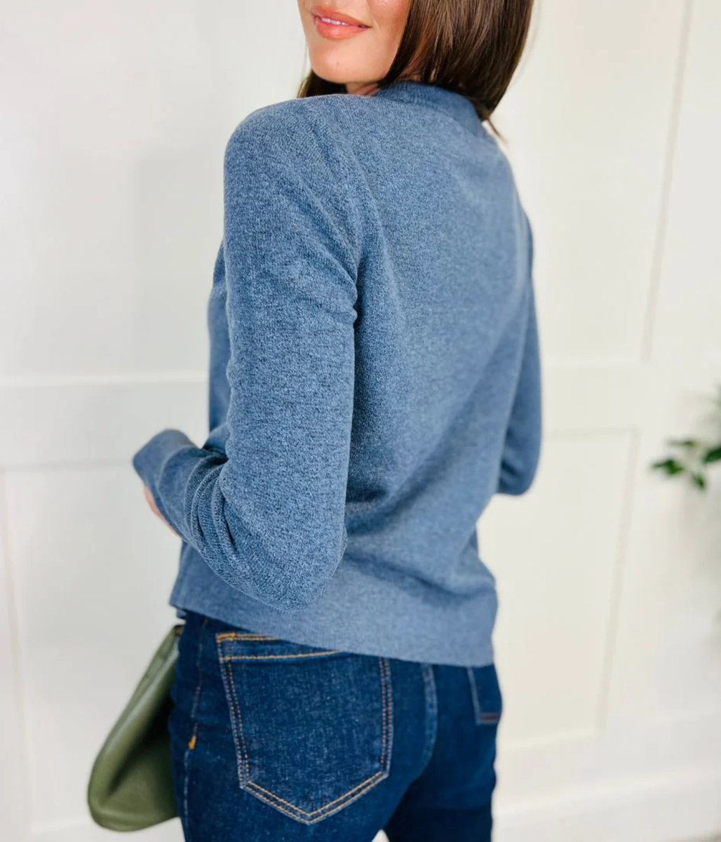 Blue Recycled Blend Jumper