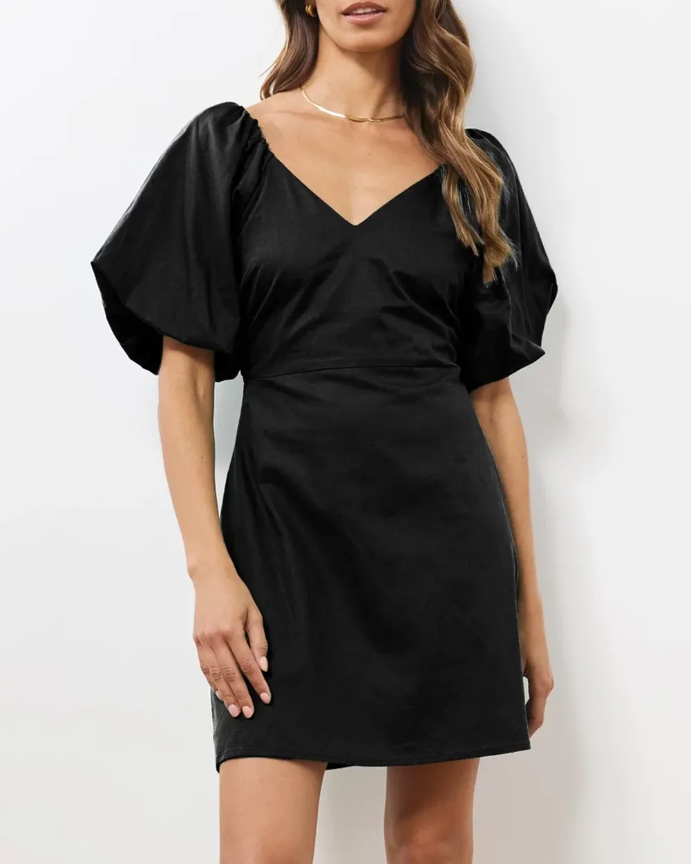 Maldives Linen Blend Mini Dress