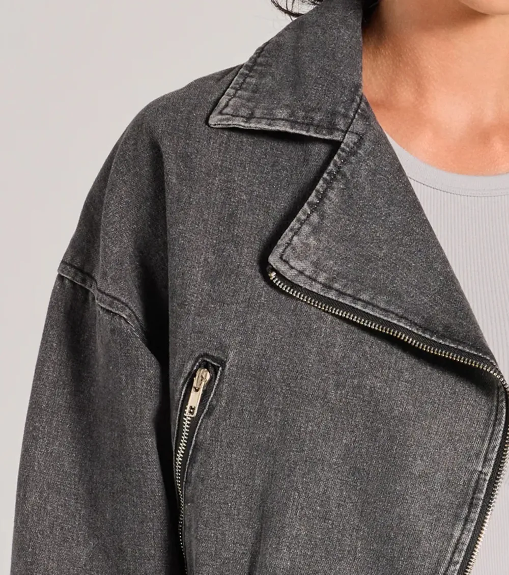 Add Some Edge Moto Denim Jacket