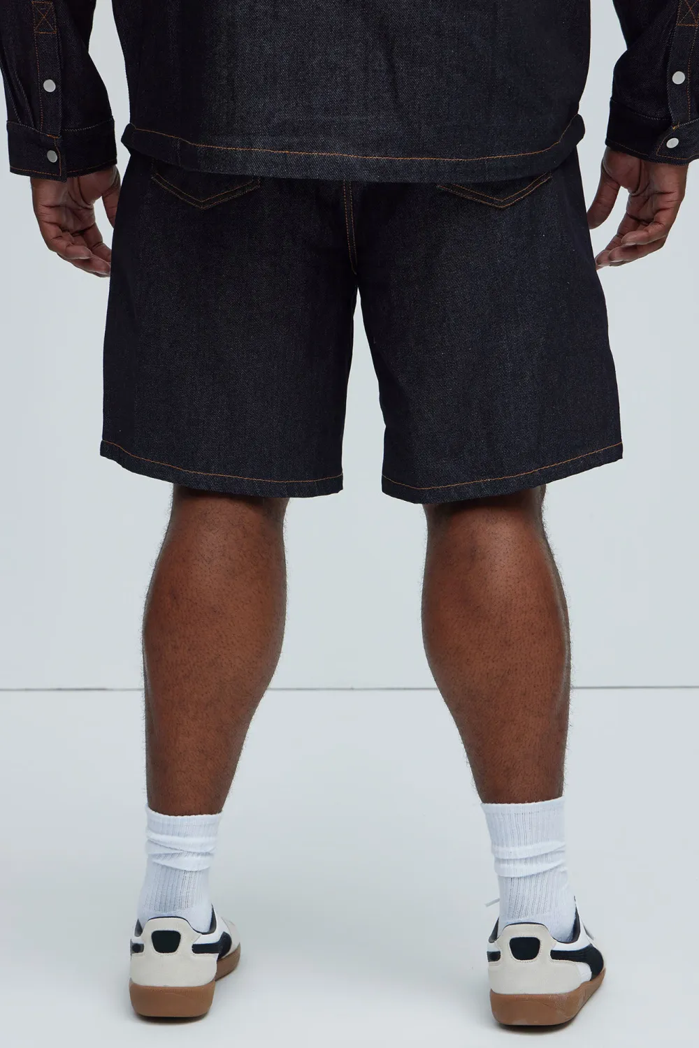 Collin Raw Denim Shorts - Indigo