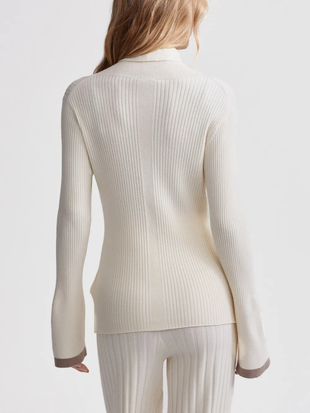 Ravena Rib Knit High-Neck Top