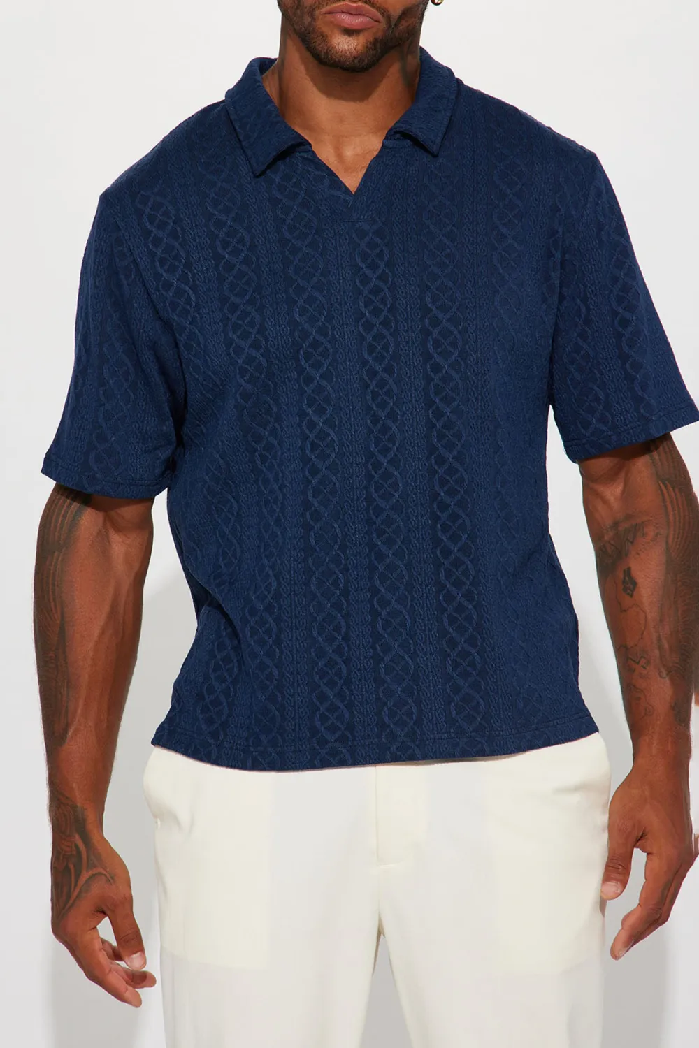 Zig Zag Road Short Sleeve Polo