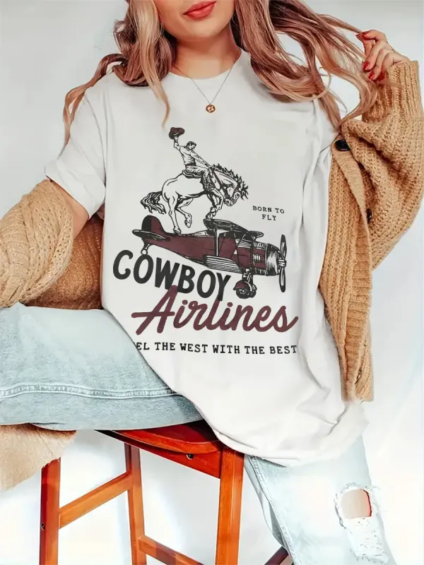 Cowboy Airline Tee