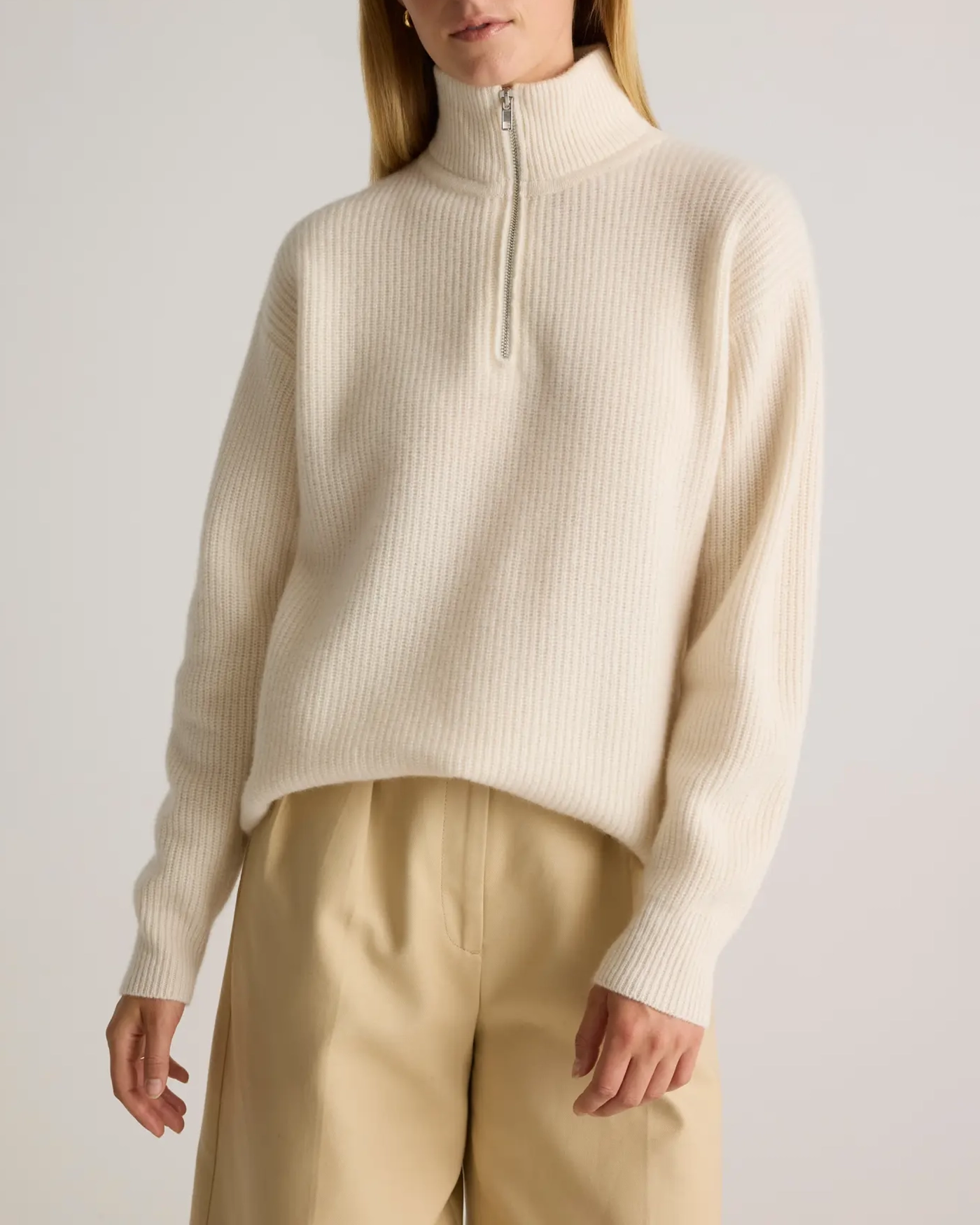 Thick Fisherman Quarter Zip Sweater