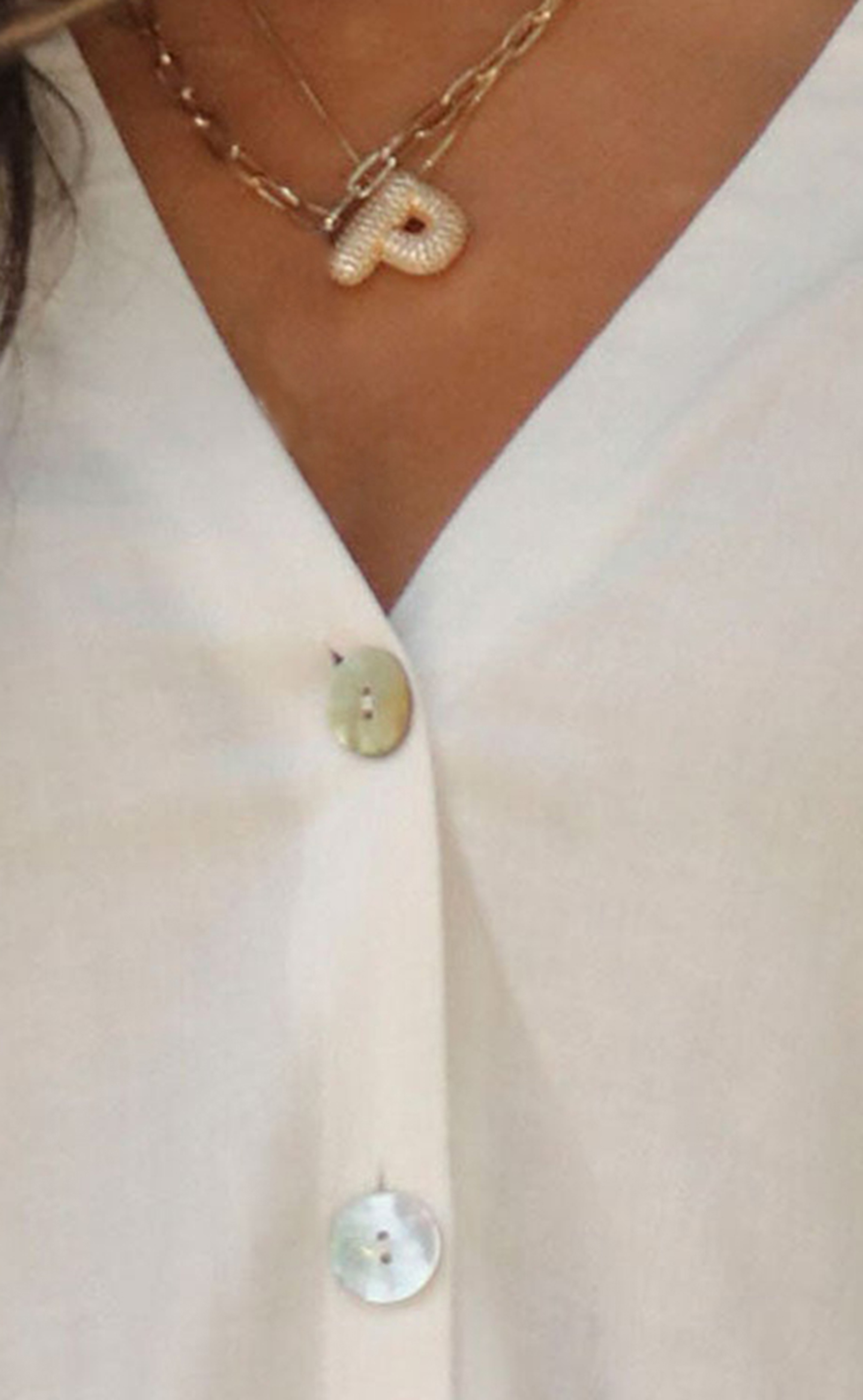 Show Me Your Mumu: Parker Button Down - White Linen