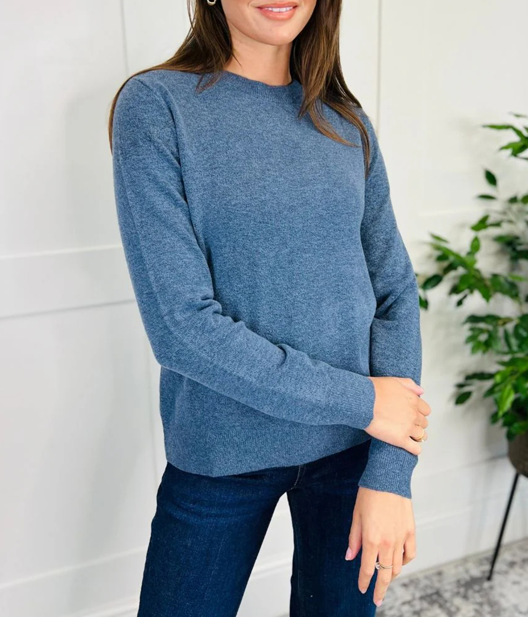 Blue Recycled Blend Jumper