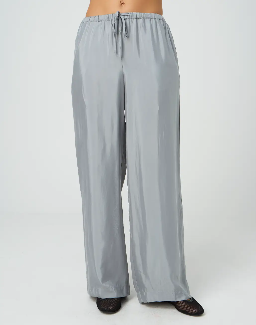 Cupro Tie Up Loose Leg Pant