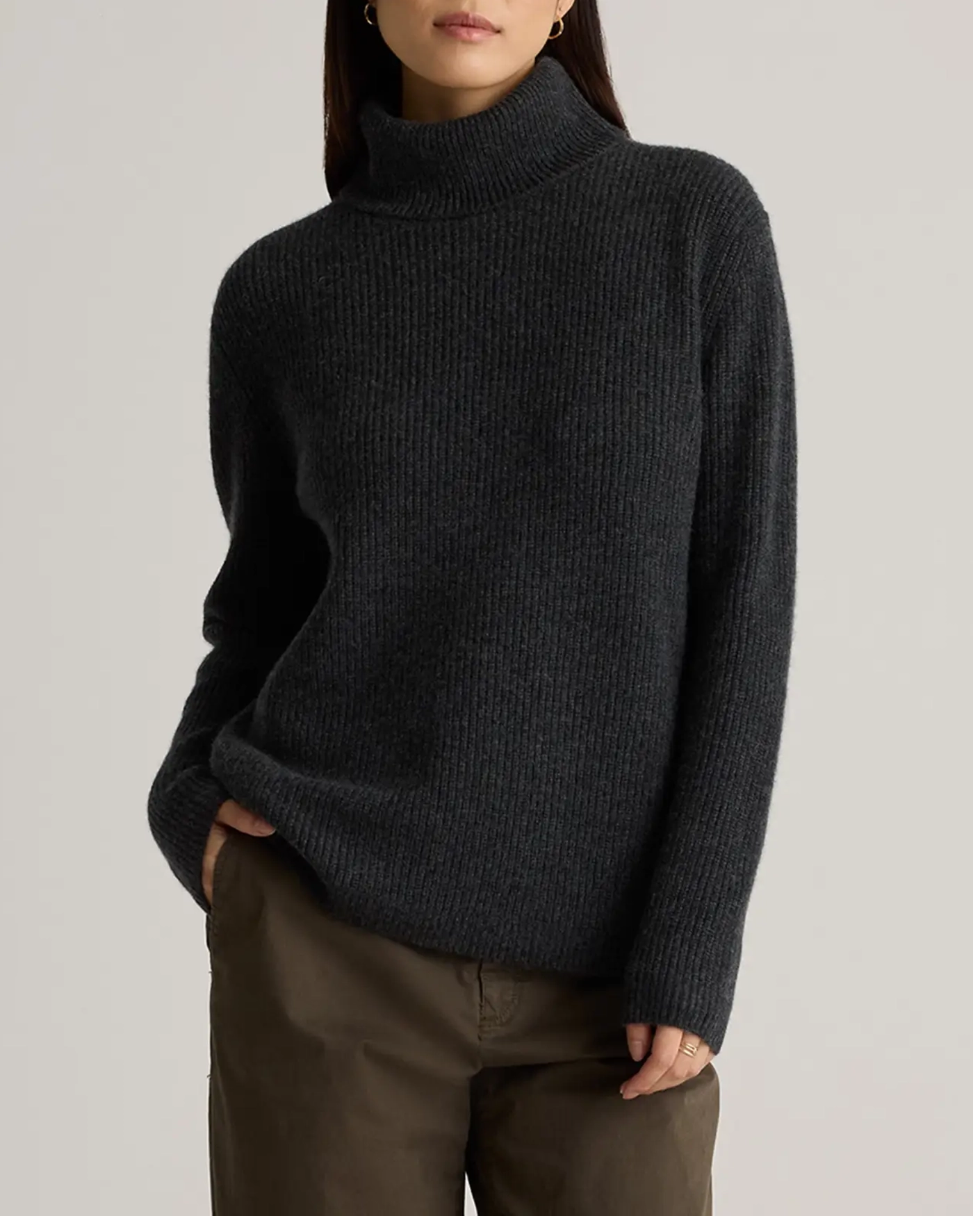 Coastal Style Fisherman Turtleneck Sweater