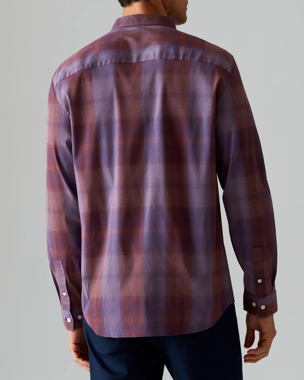 Men's Plaid Long Sleeve Button Up Shirt