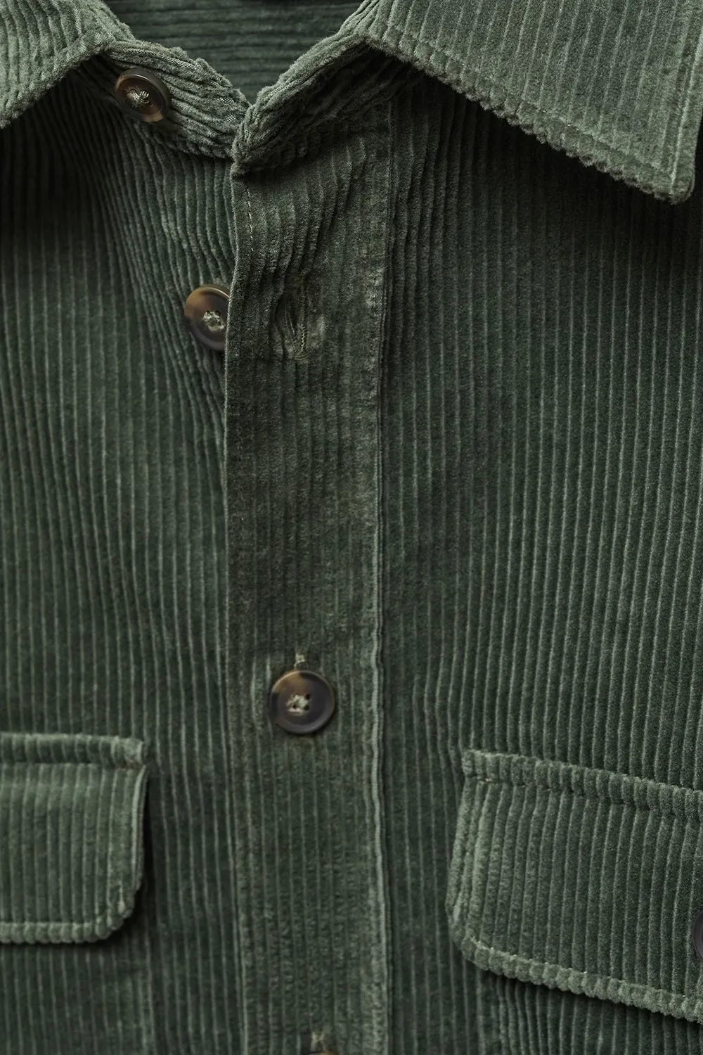 Corduroy pockets overshirt