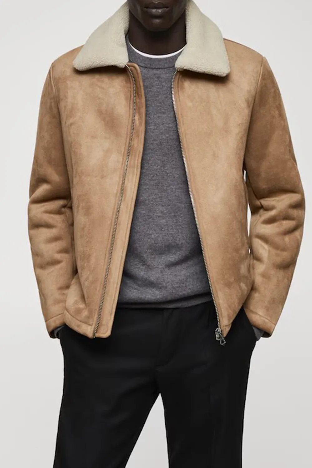 Shearling-lined jacket