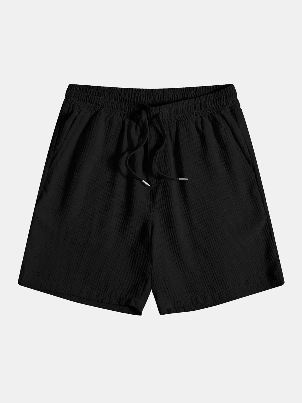 Waffle Drawstring Shorts