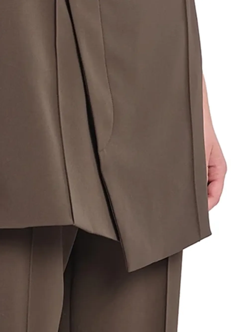 2 in 1 Brown Straight-Fit Pants