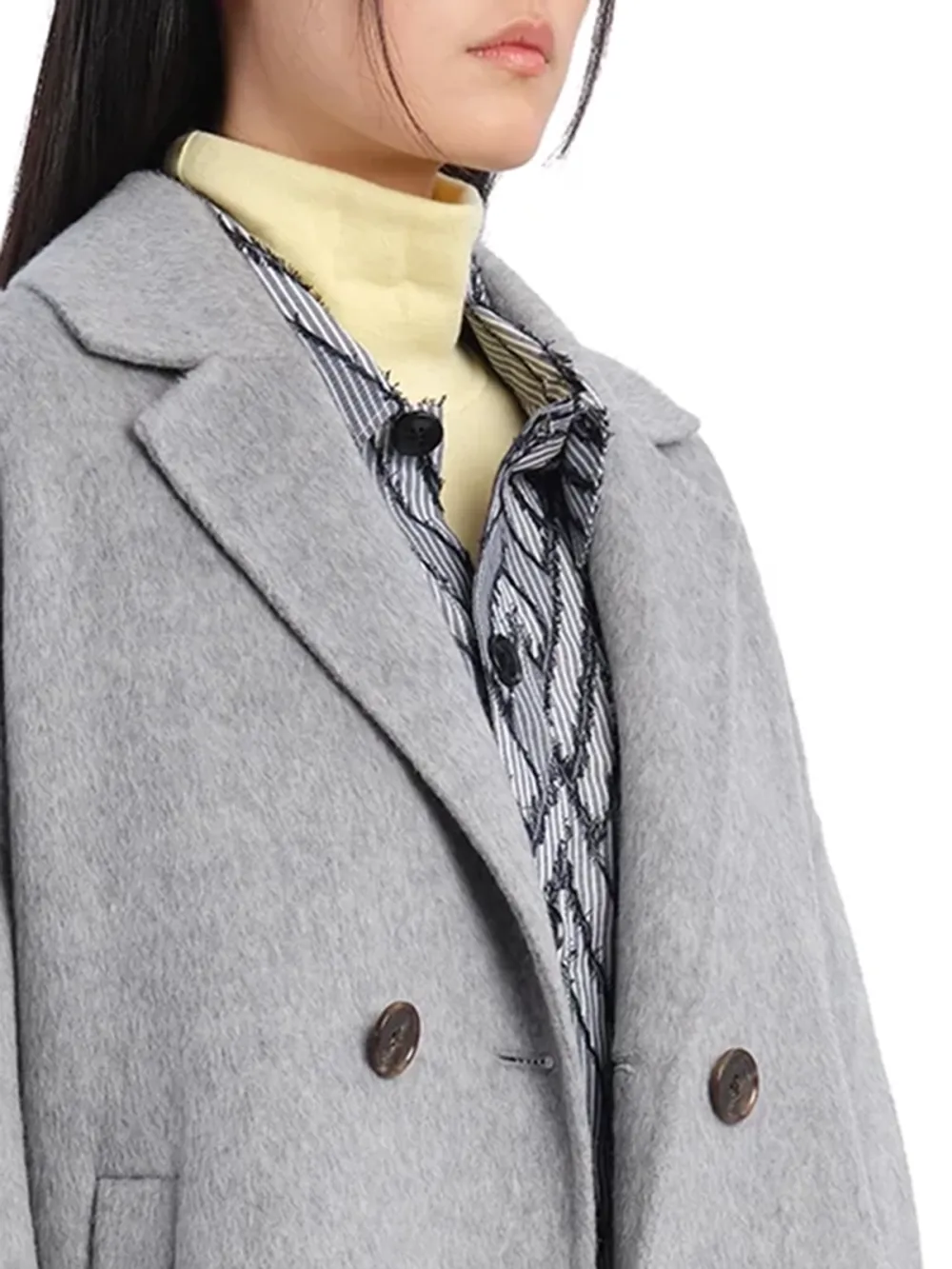 Melange Double Face Coat