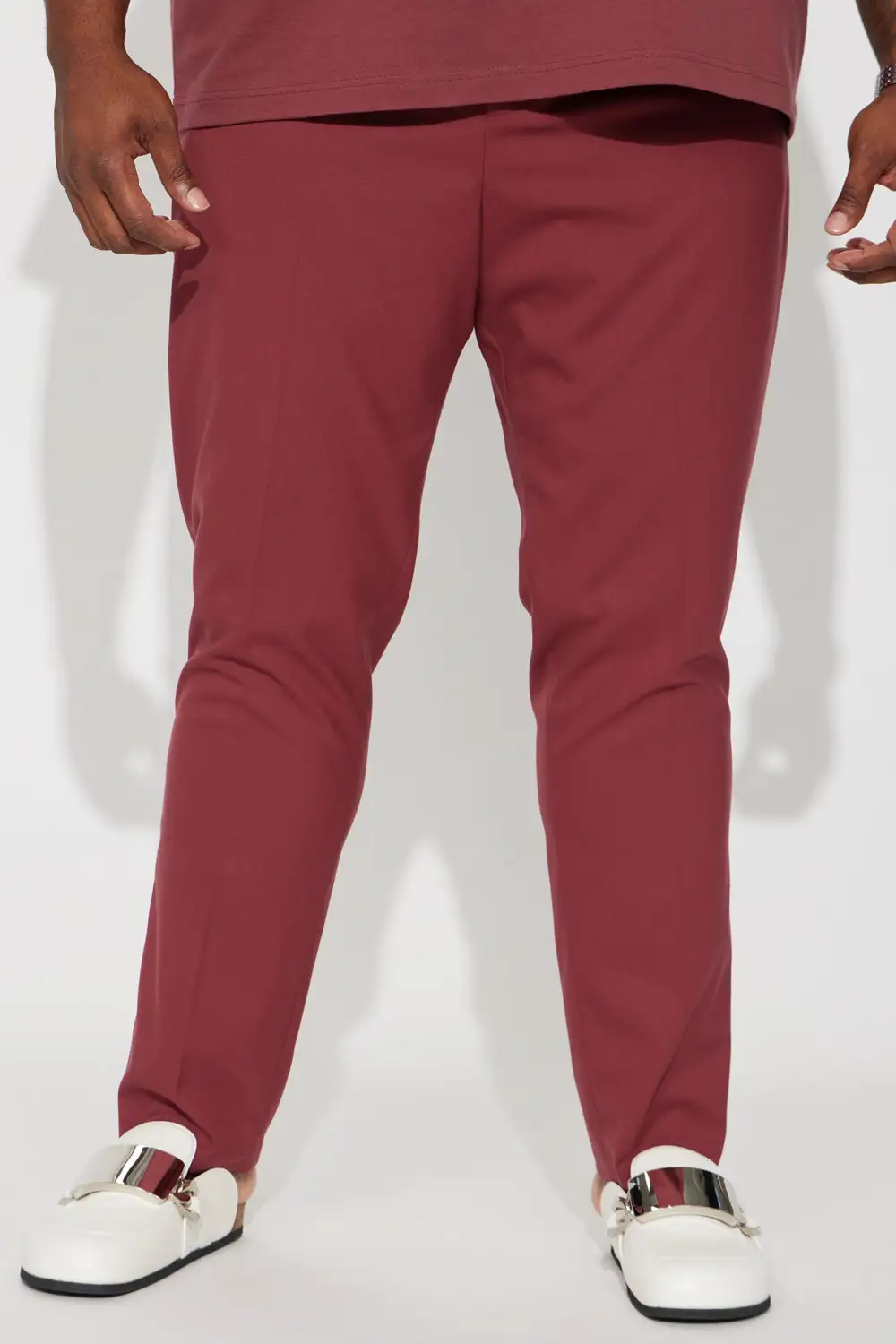 Slim Fit Slim Trouser - Burgundy