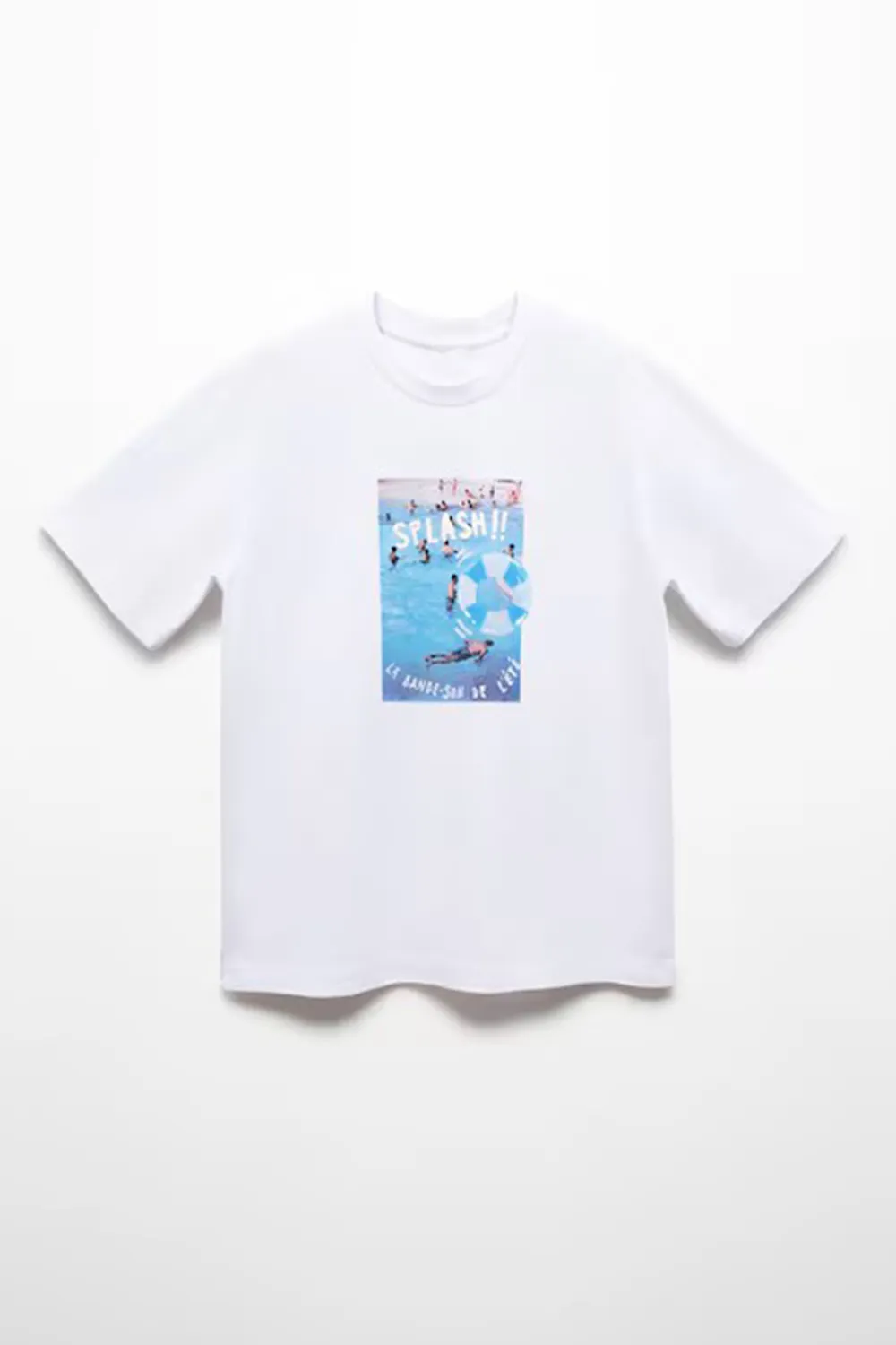 Cotton printed t-shirt with drawing