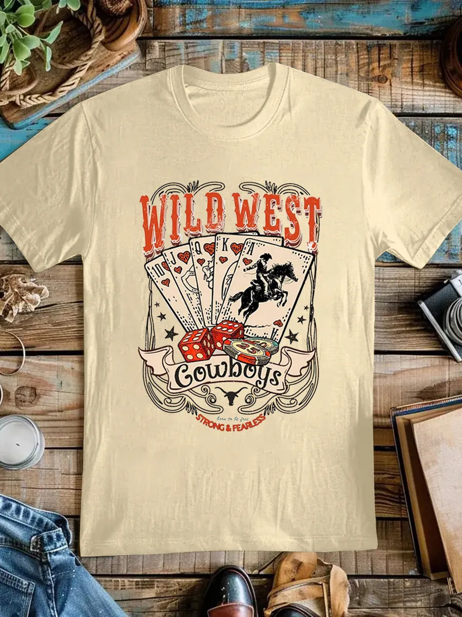 Retro Cowboy Poker T-shirt