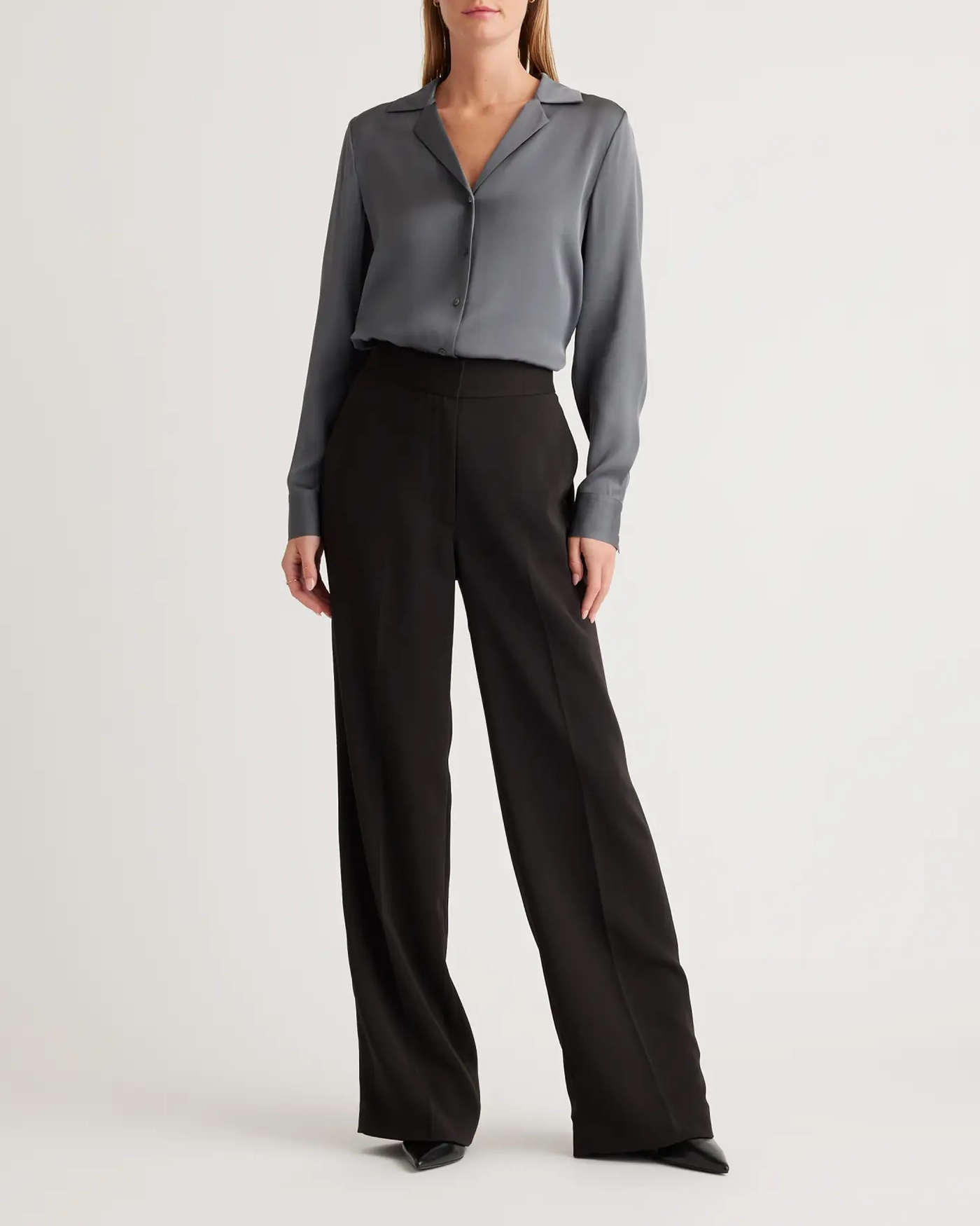 Stretch Crepe Classic Trouser Pants