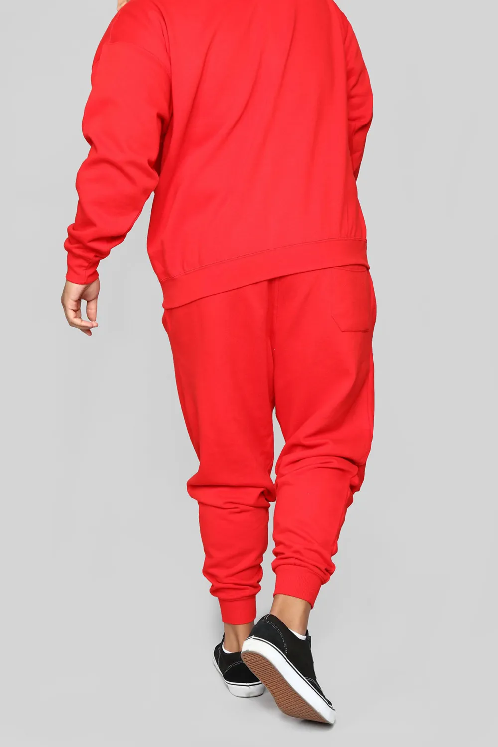 Solid Color Hoodie - Red