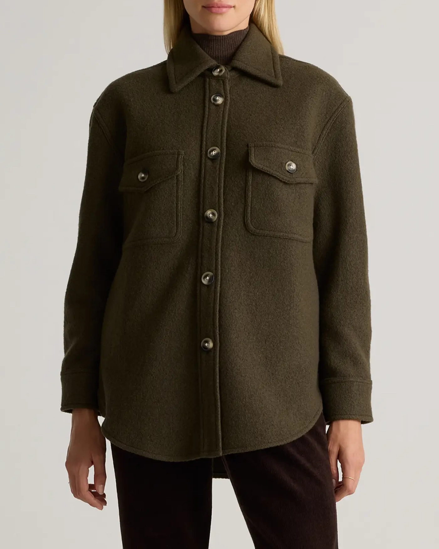 100% Merino Wool Shirt Jacket