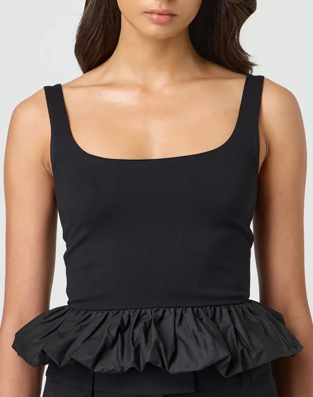 Puff Peplum Top