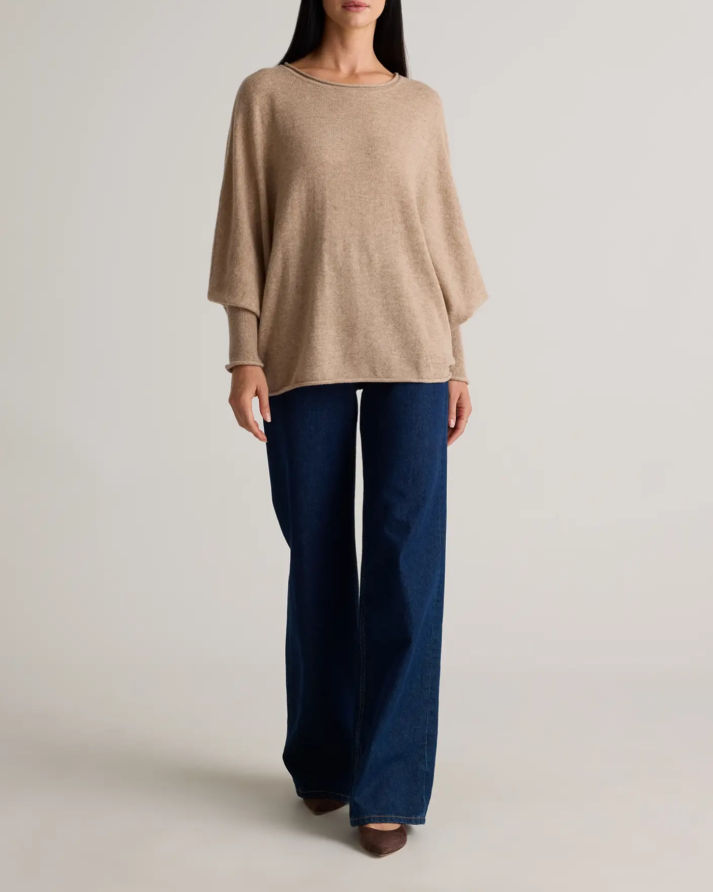 Batwing Mongolian Cashmere Sweater