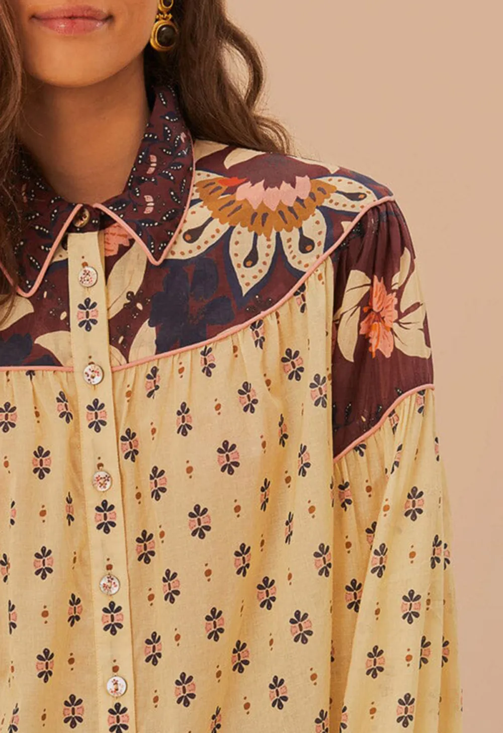 Long-Sleeved Printed Casual Shirt