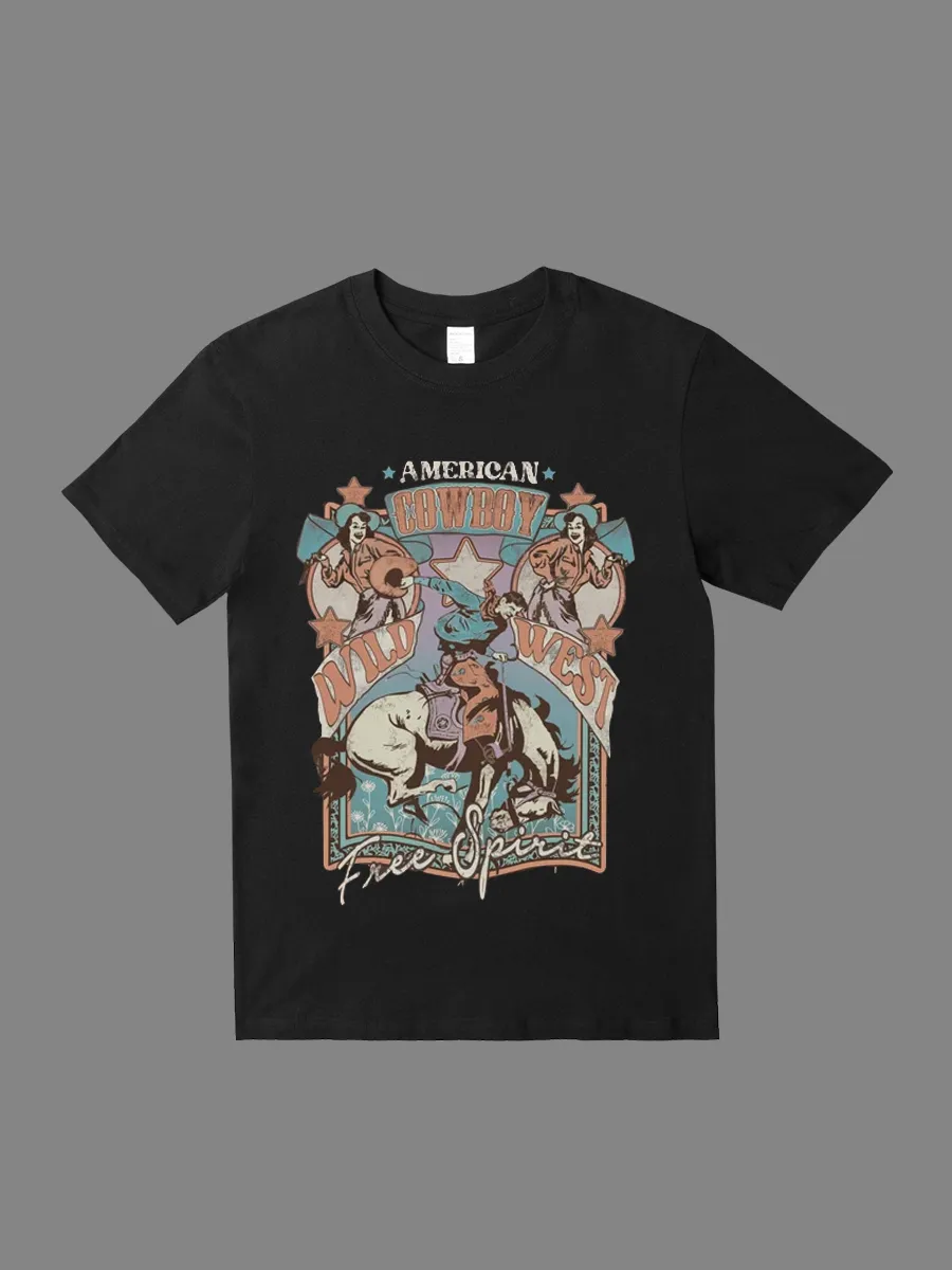 Long live the Wild West cowboy performance T-shirt