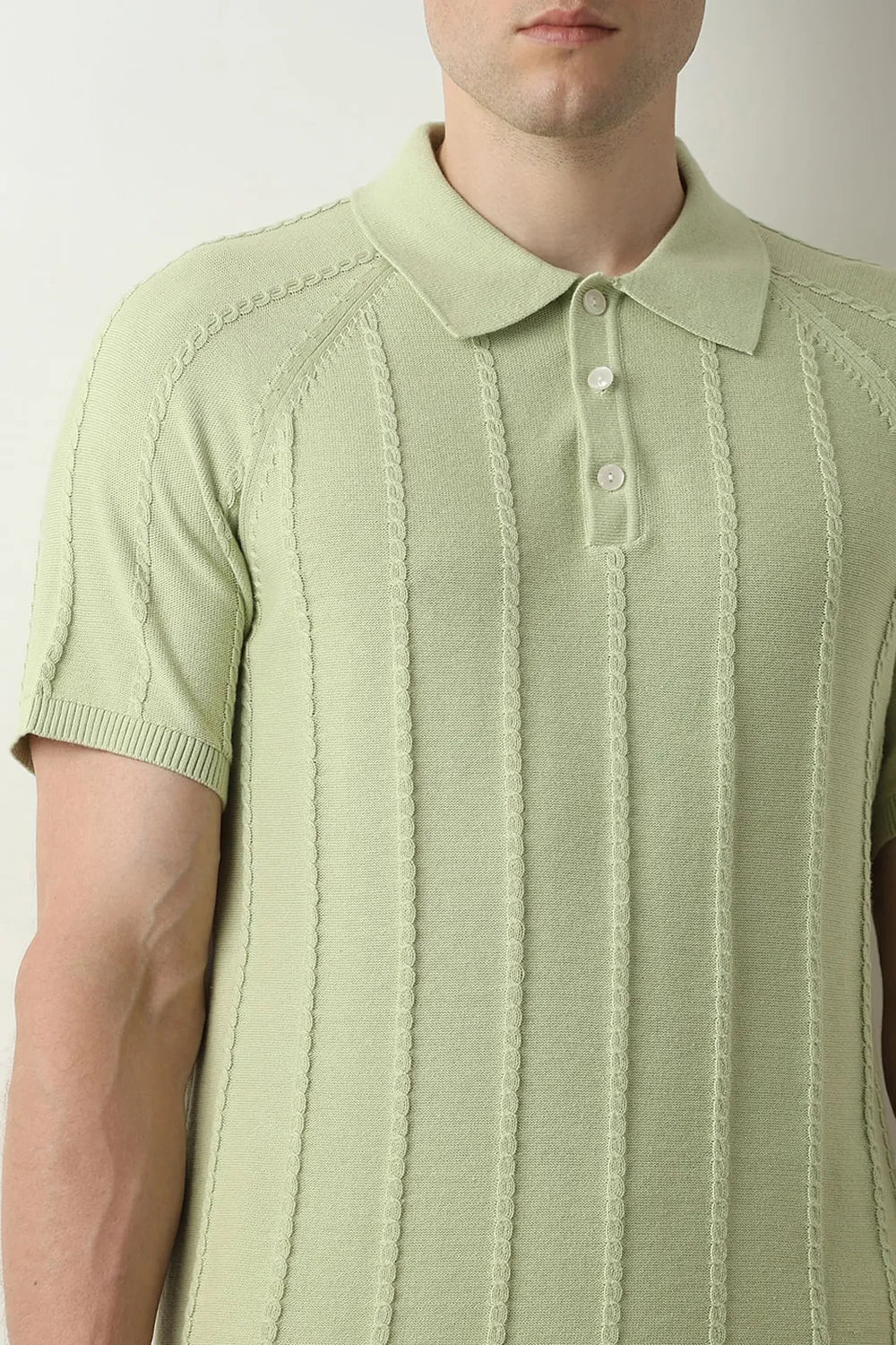 Green Organic Cotton Polo T-shirt