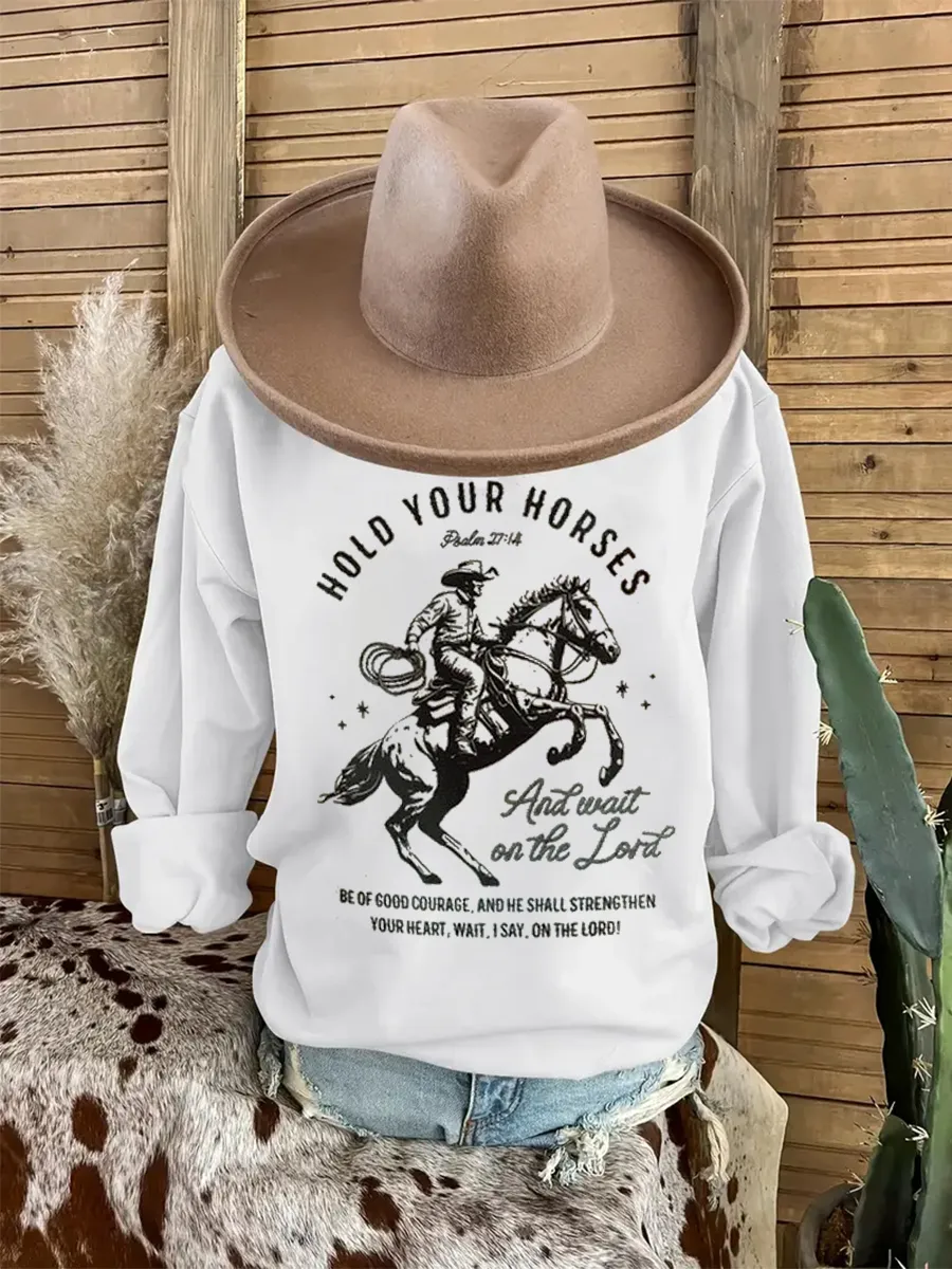 Wild West Cowboy Knight's Determination and Courage Sweatshirts