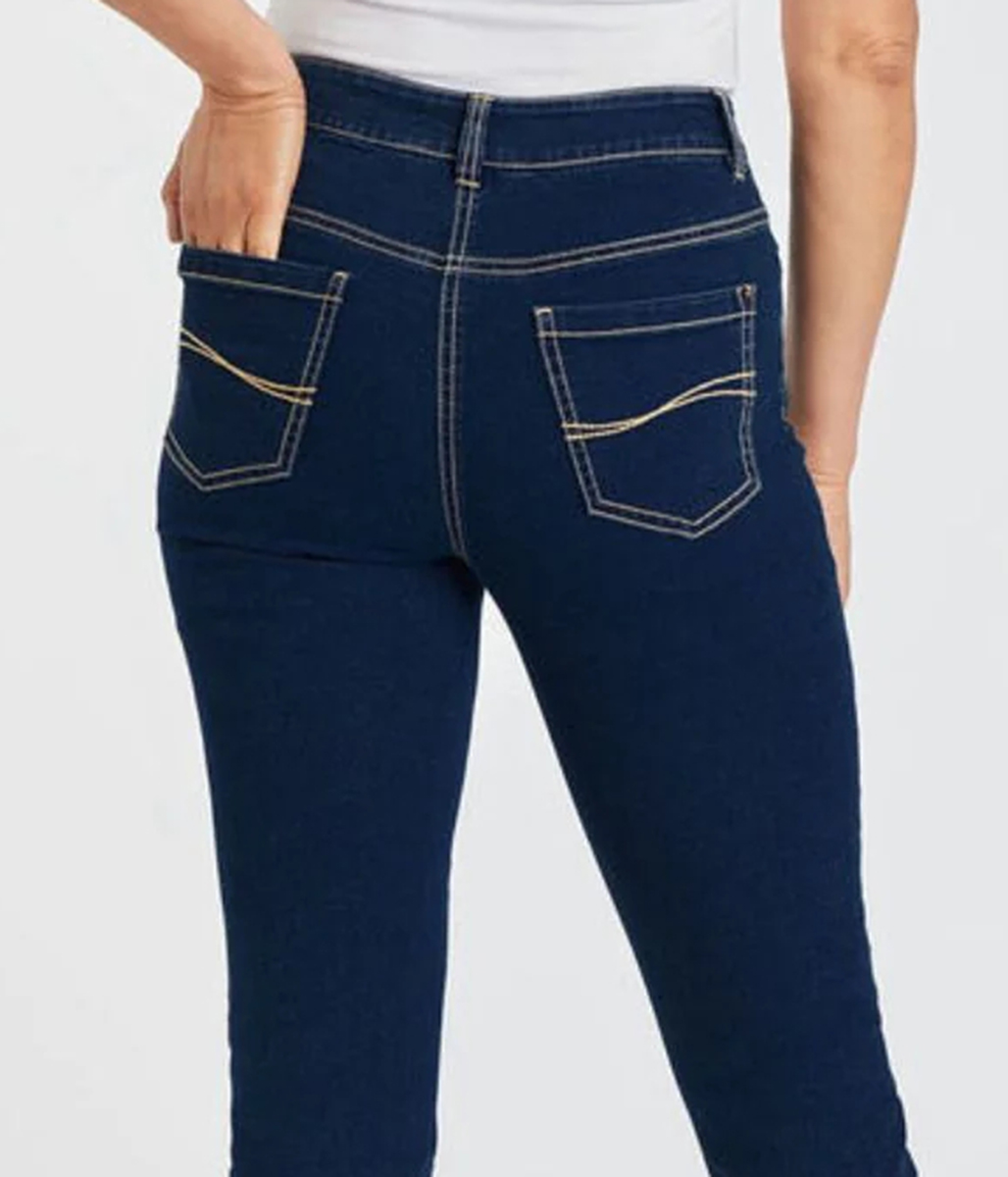 Dark Denim Susie Slim Leg Crop Jean