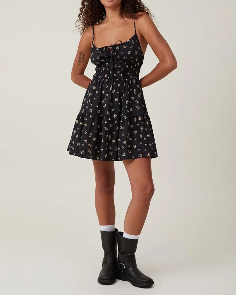 Haven Tiered Mini Dress