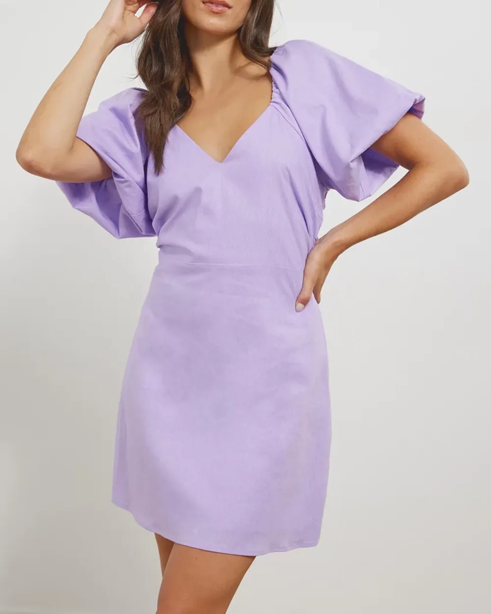 Maldives Linen Blend Mini Dress