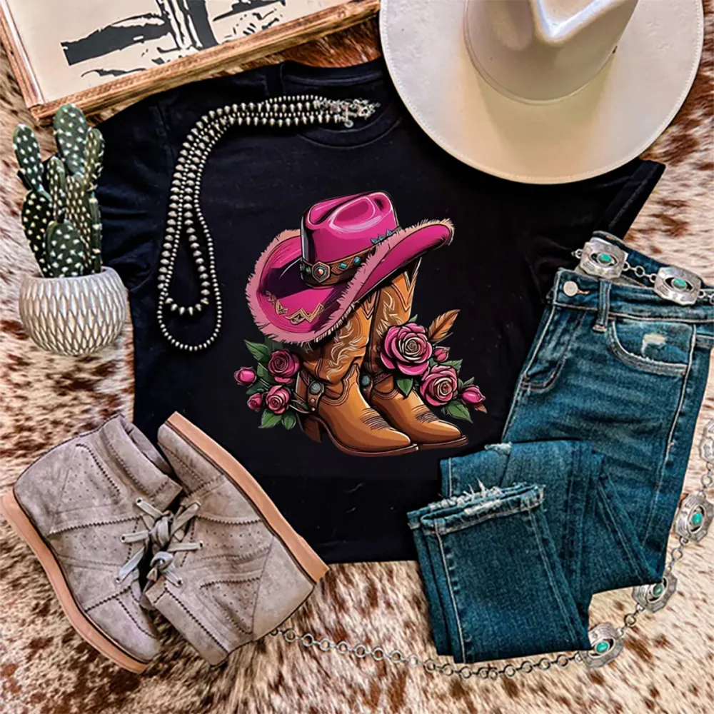 Cowboy girl boots Tee