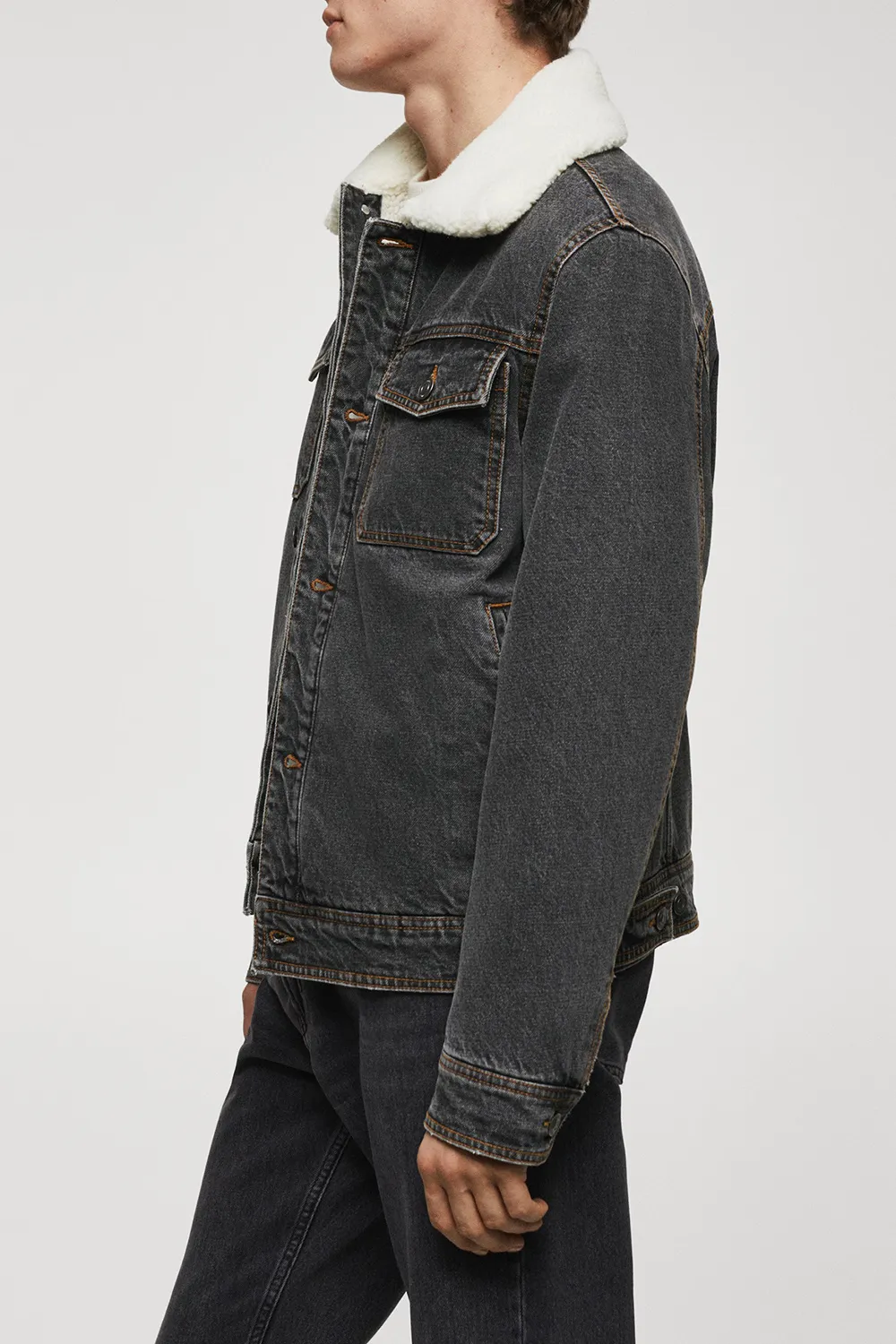 Denim Style Cotton Fabric Jacket