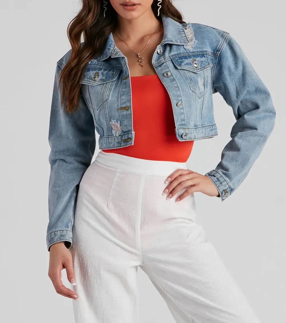 Boardwalk Crop Denim Jacket