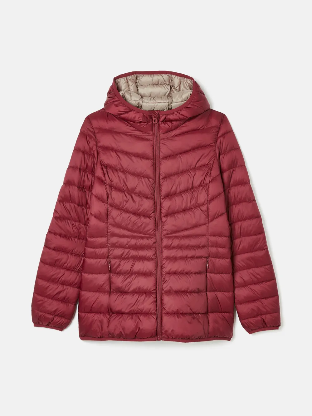 Kenley Dark Red Showerproof Padded Coat