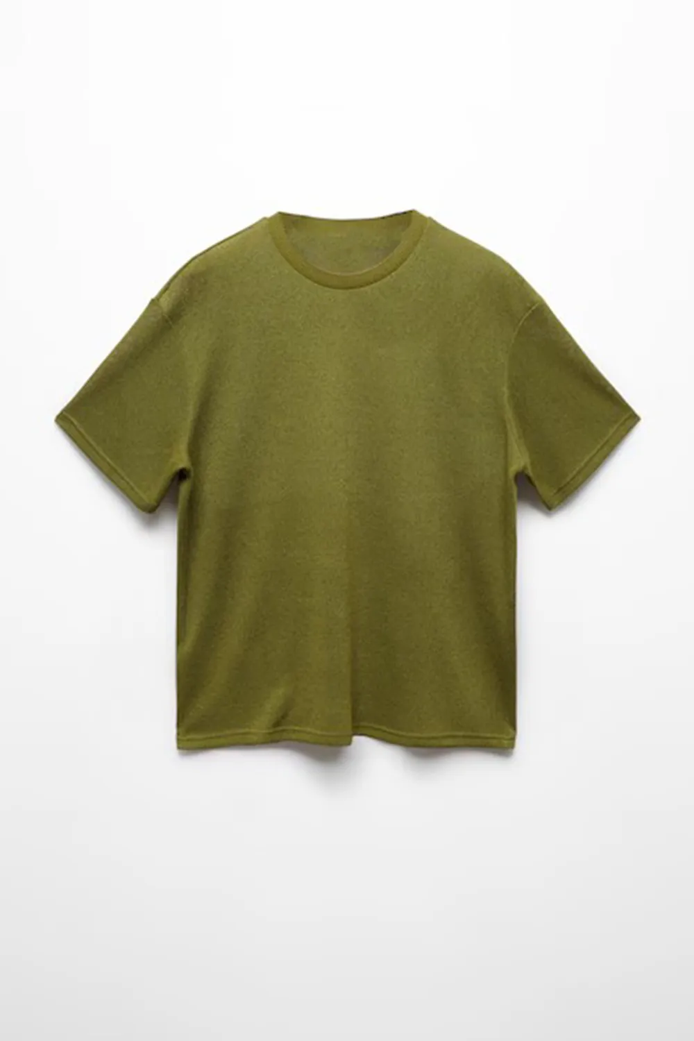 T-shirt with regular-fit structure