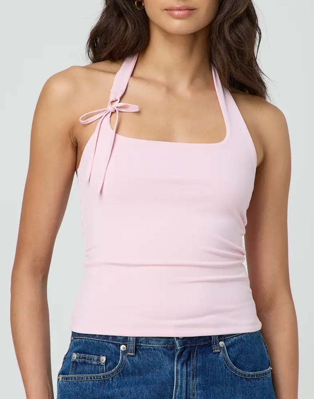 Tie Up Halter Neck Tank