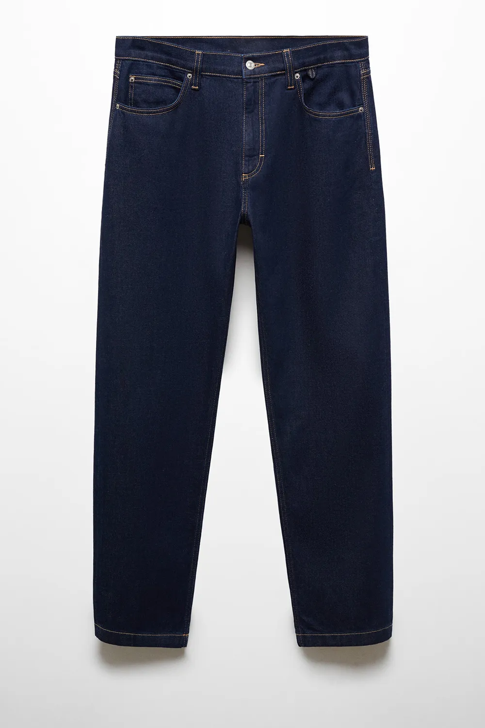 Relaxed fit dark wash jeans