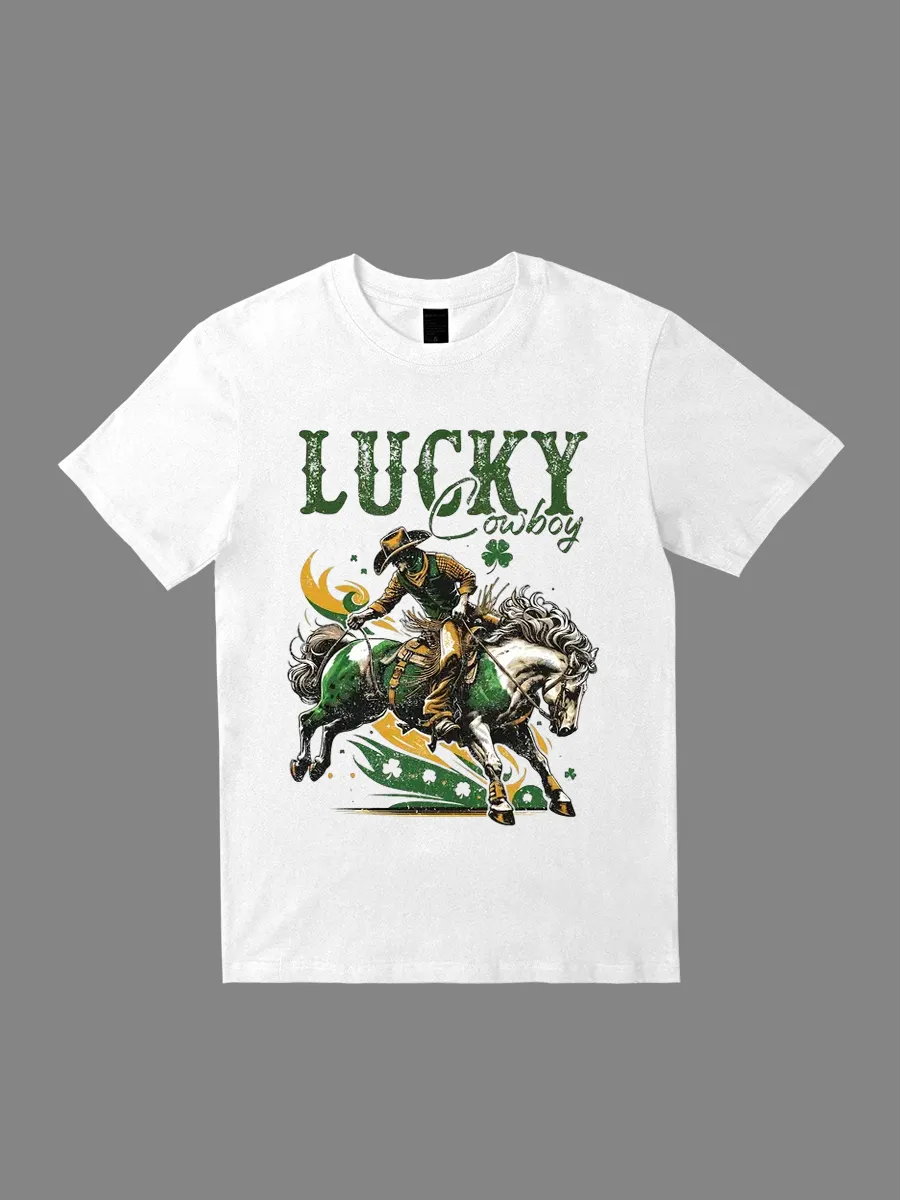 St. Patrick's Day Lucky Cowboy T-Shirts