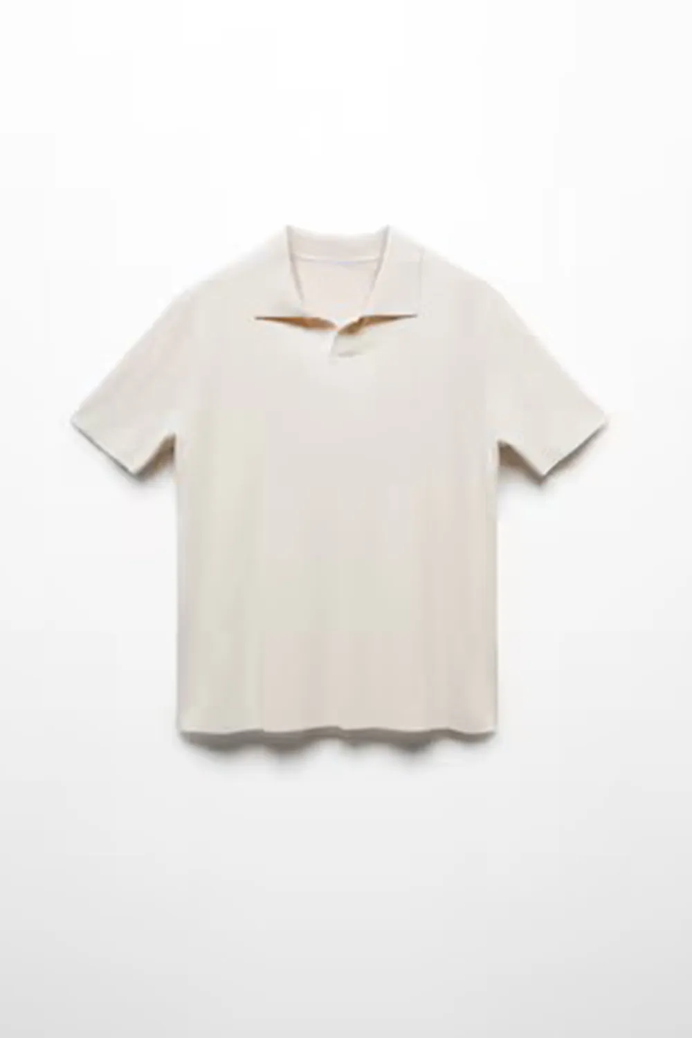 Fine-knit cotton polo shirt