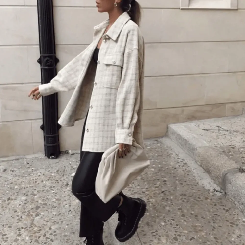 Delores Oversized Vintage Plaid Shirt