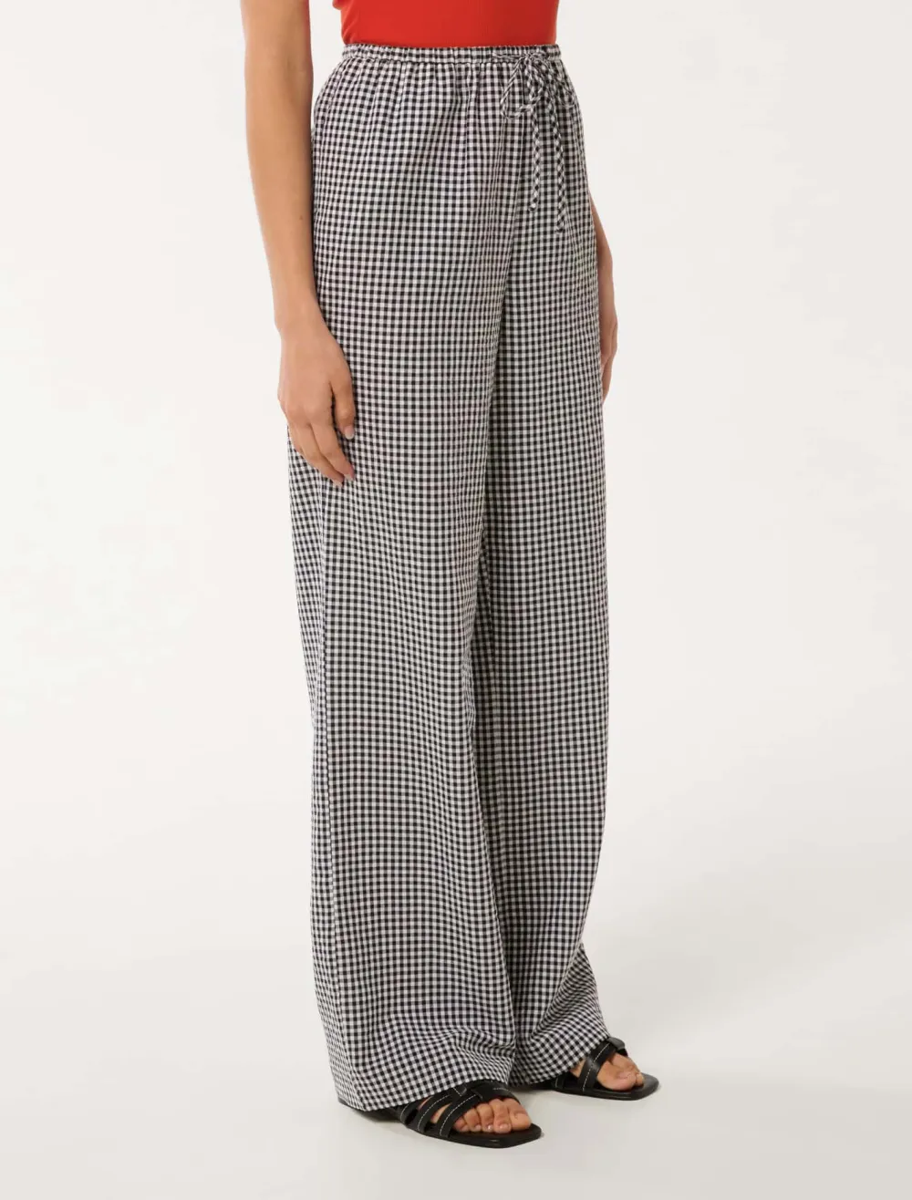 Minnie Gingham Wide Leg Pant