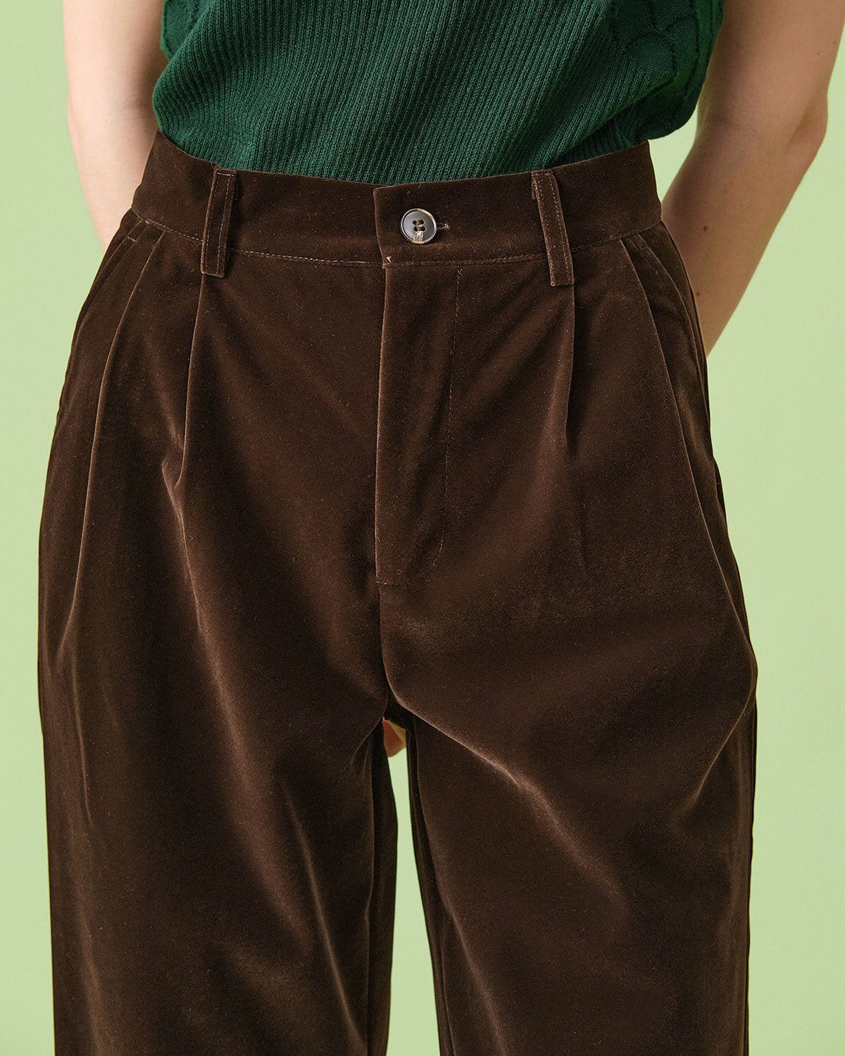 The High Waisted Pleated Wide Leg Pants